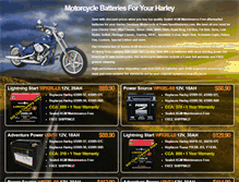 Tablet Screenshot of battery4harley.com